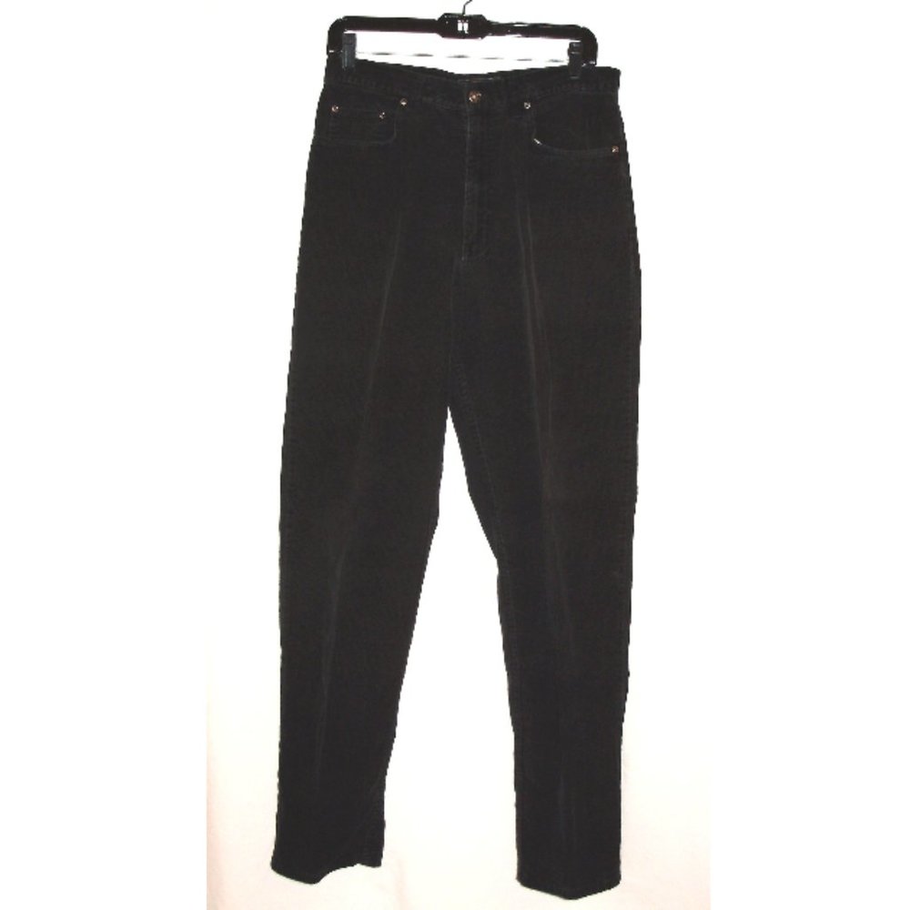 ROUTE 66 corduroy jeans: boys black hip-saddle 5-pocket Sz=14-16 W=32 I=31